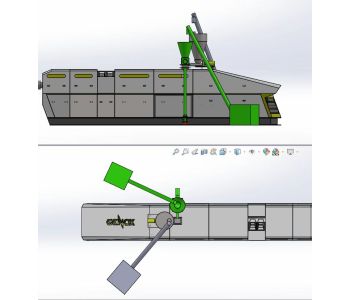 Masterbatch feeder for Extruder with unloading system