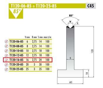 Rolleri RT T.120.16.85 C