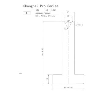 Shanghai Pro LM Pillar 120 x 16 x 60