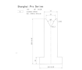 Shanghai Pro LM Pillar 120 x 25 x 60