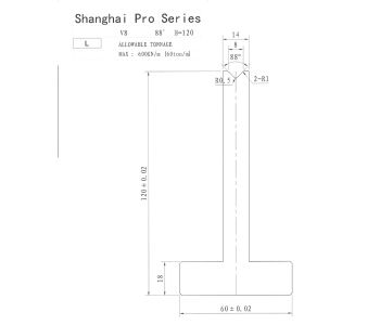 Shanghai Pro LM Pillar 120 x 8 x 88 Segmented